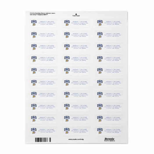 San Jose State Spartans Pap Etiket (Full Sheet)