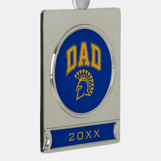 San Jose State Spartans Pap Verzilverd Banner Ornament (Rechts)