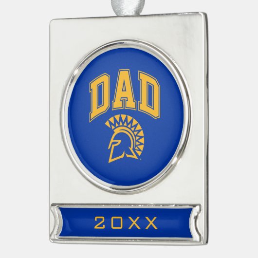 San Jose State Spartans Pap Verzilverd Banner Ornament (Links)