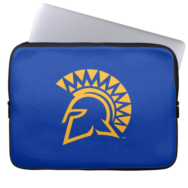 San Jose State Spartans Polka Dot Pattern Laptop Sleeve (Voorkant)