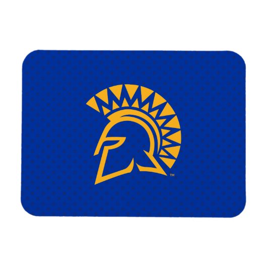 San Jose State Spartans Polka Dot Pattern Magneet (Horizontaal)