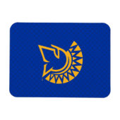 San Jose State Spartans Polka Dot Pattern Magneet (Horizontaal)