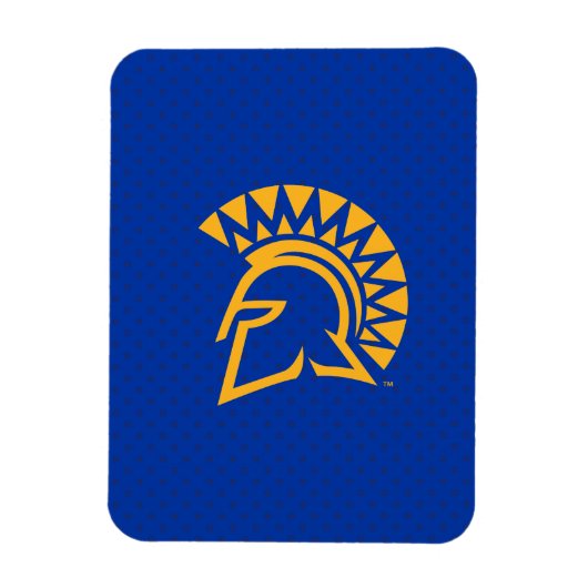 San Jose State Spartans Polka Dot Pattern Magneet (Verticaal)