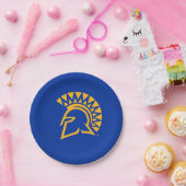 San Jose State Spartans Polka Dot Pattern Papieren Bordje (Feest)