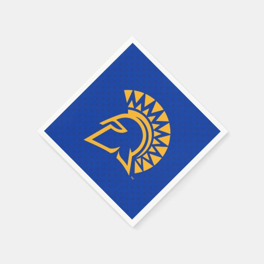 San Jose State Spartans Polka Dot Pattern Servet (Hoek)