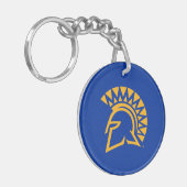 San Jose State Spartans Polka Dot Pattern Sleutelhanger (Voorkant Links)