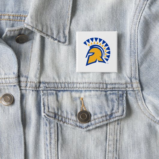 San Jose State Spartans Vierkante Button 5,1 Cm (In situ)