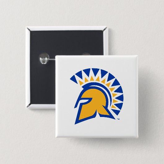 San Jose State Spartans Vierkante Button 5,1 Cm (Voorkant /achterkant)