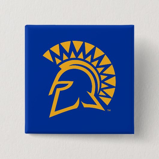 San Jose State Spartans Vierkante Button 5,1 Cm (Voorkant)