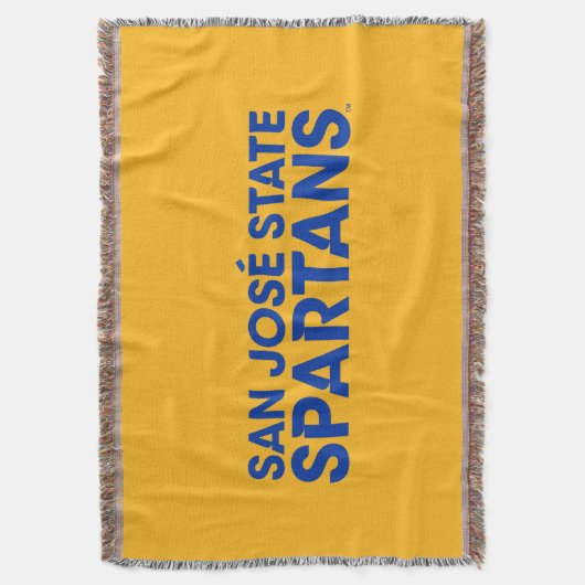 San Jose State Spartans Wordmark Deken (Voorkant Verticaal)