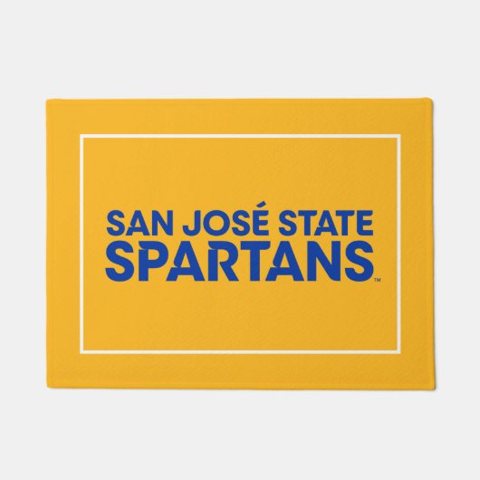San Jose State Spartans Wordmark Deurmat (Voorkant)