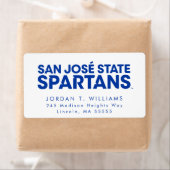 San Jose State Spartans Wordmark Etiket (Insitu)