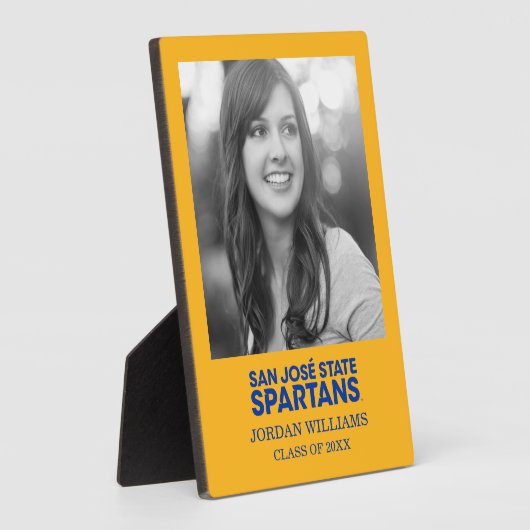 San Jose State Spartans Wordmark Fotoplaat (Zijkant)