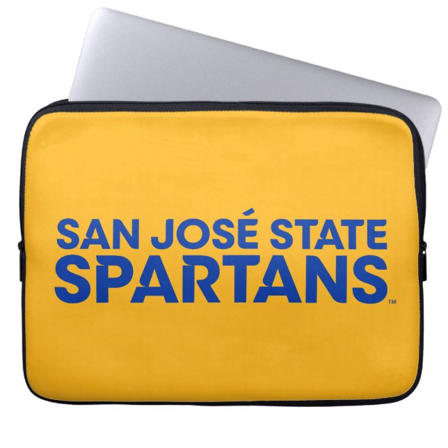 San Jose State Spartans Wordmark Laptop Sleeve (Voorkant)
