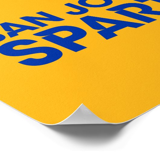 San Jose State Spartans Wordmark Poster (Hoek)