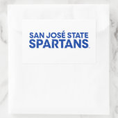 San Jose State Spartans Wordmark Rechthoekige Sticker (Tas)