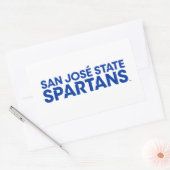 San Jose State Spartans Wordmark Rechthoekige Sticker (Envelop)