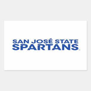 San Jose State Spartans Wordmark Rechthoekige Sticker