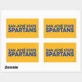 San Jose State Spartans Wordmark Rechthoekige Sticker (Vel)