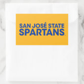 San Jose State Spartans Wordmark Rechthoekige Sticker (Tas)