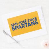 San Jose State Spartans Wordmark Rechthoekige Sticker (Envelop)