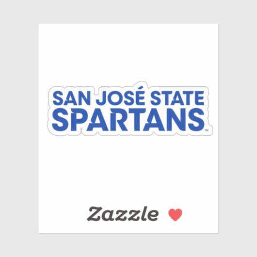 San Jose State Spartans Wordmark Sticker (Vel)