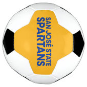 San Jose State Spartans Wordmark Voetbal (Gedraaid)