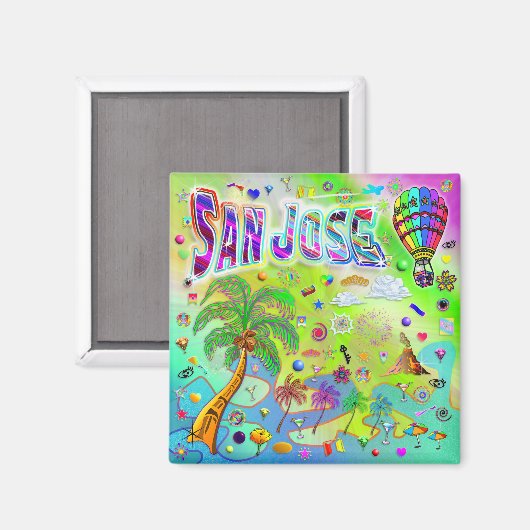 San Jose Tijdloze Melodie Magneet (Voorkant / Achterkant)