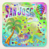 San Jose Timeless Melody Coaster Kartonnen Onderzetters (Voorkant)