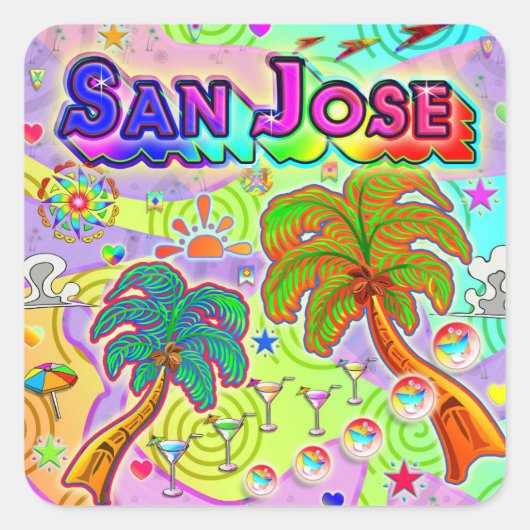 San Jose Vacation Target Sticker (Voorkant)