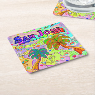 San Jose Vakantie Target Coaster Kartonnen Onderzetters