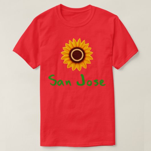 San Jose Zonnebloem T-shirt (Design voorkant)