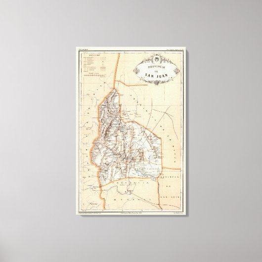 San Juan, Argentinië Canvas Afdruk (Voorkant)