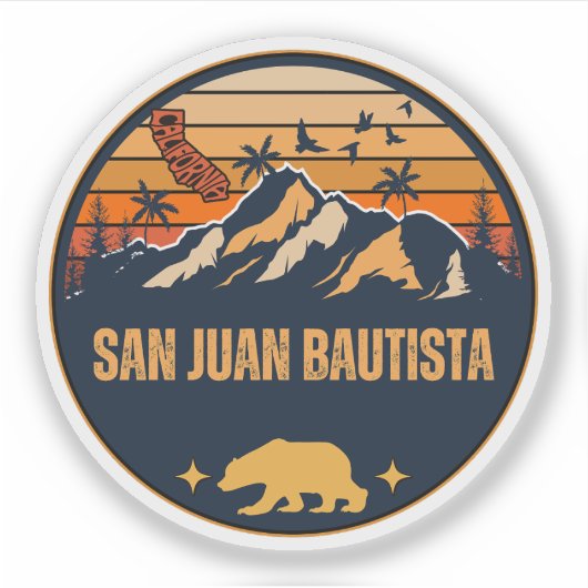 San Juan Bautista, Californië Sticker (Voorkant)