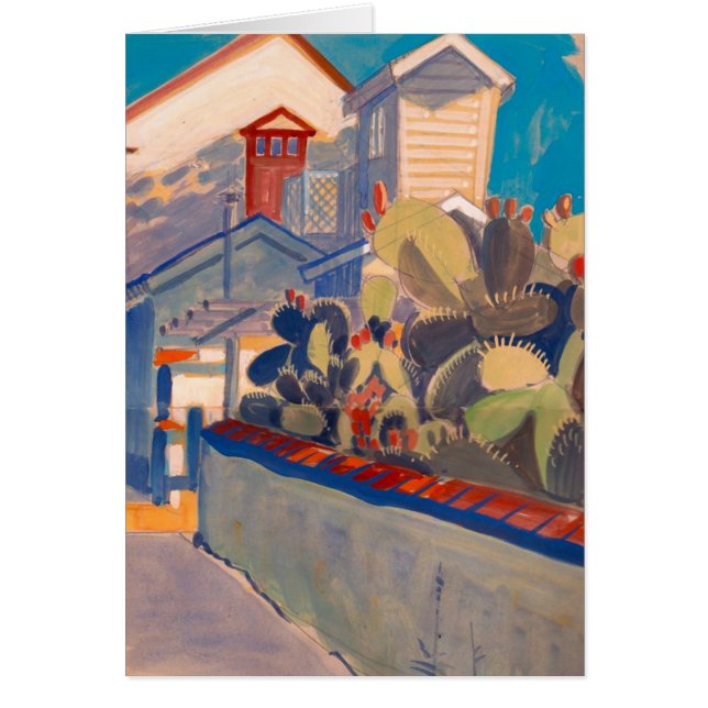 San Juan Bautista Mission Garden Card (Voorkant)