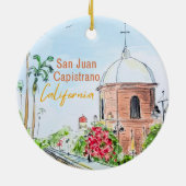 San Juan Capistrano California Ornament (Achterkant)