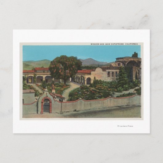 San Juan Capistrano, CAView of the Mission Briefkaart (Voorkant)