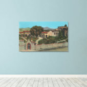 San Juan Capistrano, CAView of the Mission Canvas Afdruk (Insitu (Houten vloer))