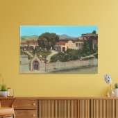 San Juan Capistrano, CAView of the Mission Canvas Afdruk (Insitu (Woonkamer))
