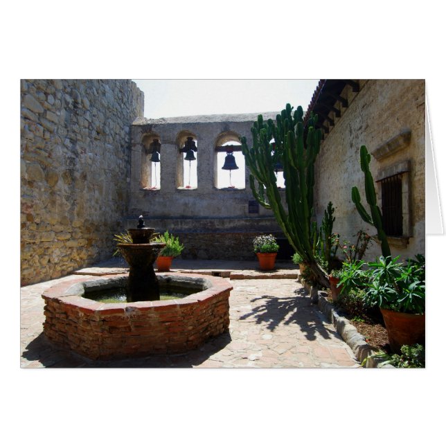 San Juan Capistrano Mission Courtyard (Voorkant Horizontaal)