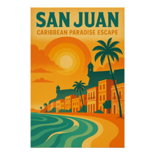 SAN JUAN – CARIBISCH PARADIJS PERFECT POSTER