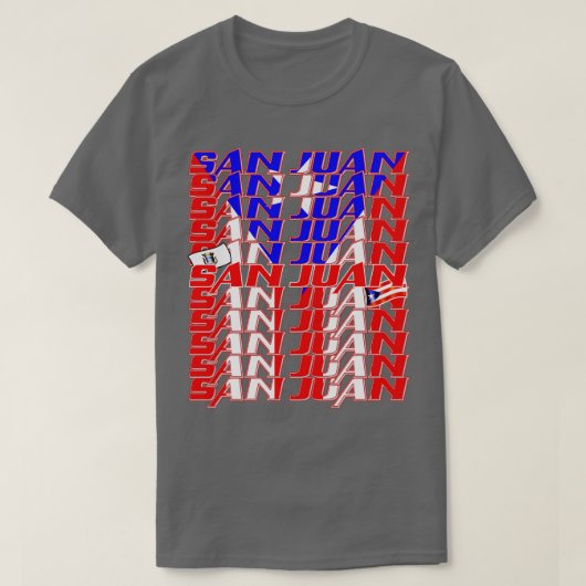 San Juan Cascade tekst 2 T-shirt (Design voorkant)