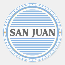 San Juan City Pride Embleem – Argentijnse identite Ronde Sticker