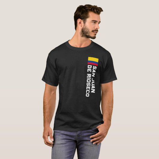 San Juan de Rioseco Colombia voor Colombiaanse Man T-shirt (Voorkant volledig)