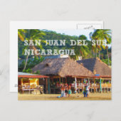 San Juan del Sur, Nicaragua Beach Briefkaart (Voorkant / Achterkant)