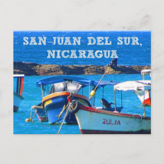 San Juan del Sur, Nicaragua Boats Briefkaart