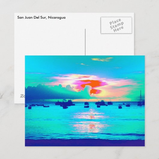 "San Juan Del Sur Nicaragua" Briefkaart (Voorkant / Achterkant)