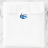 San Juan Del Sur Ronde Sticker (Tas)