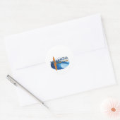 San Juan Del Sur Ronde Sticker (Envelop)