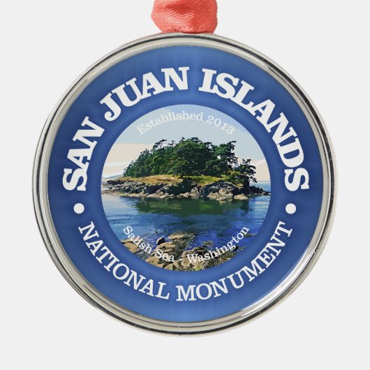 San Juan-eilanden (NM) Metalen Ornament (Voorkant)